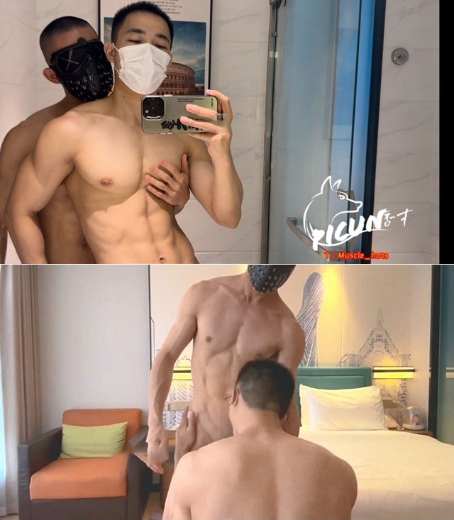 胸猛教練隔壁老黃 體院小哥痞寸狂幹健身教練